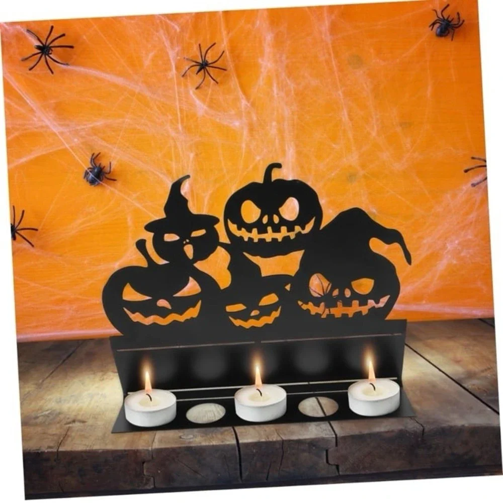 New OFFSCH Halloween Pumpkin Candle Holder Candle Holders Vintage Decor Ornament